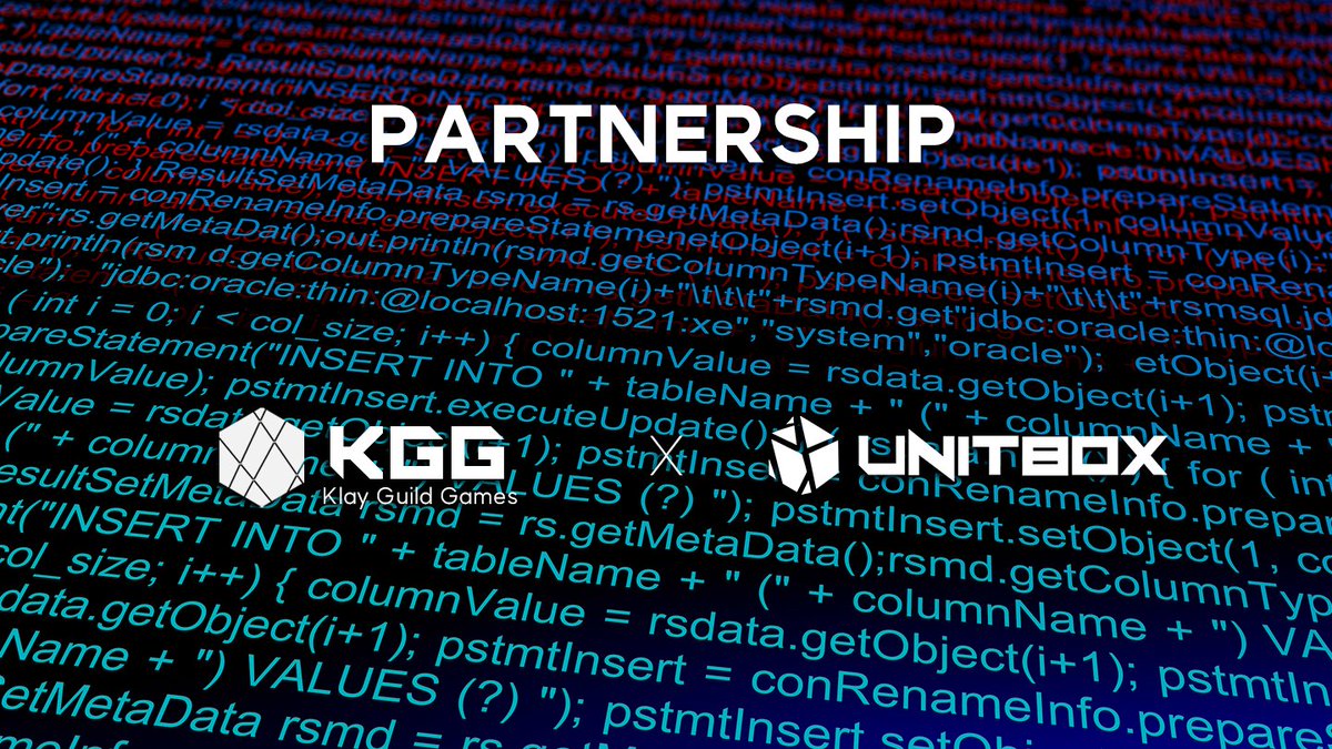 🥂 KGG is pleased to announce a partnership with UNITBOX (<a href="/Rent2Earn/">UNITBOX</a>)  Team.

UNITBOX Protocol is the first NFT rental protocol for P2E based on a revenue sharing or Rent-To-Earn model. 

About UNIBOX: 
unitbox.io

#BlockchainGaming #DigitalAssets #PNE #P2E #NFT