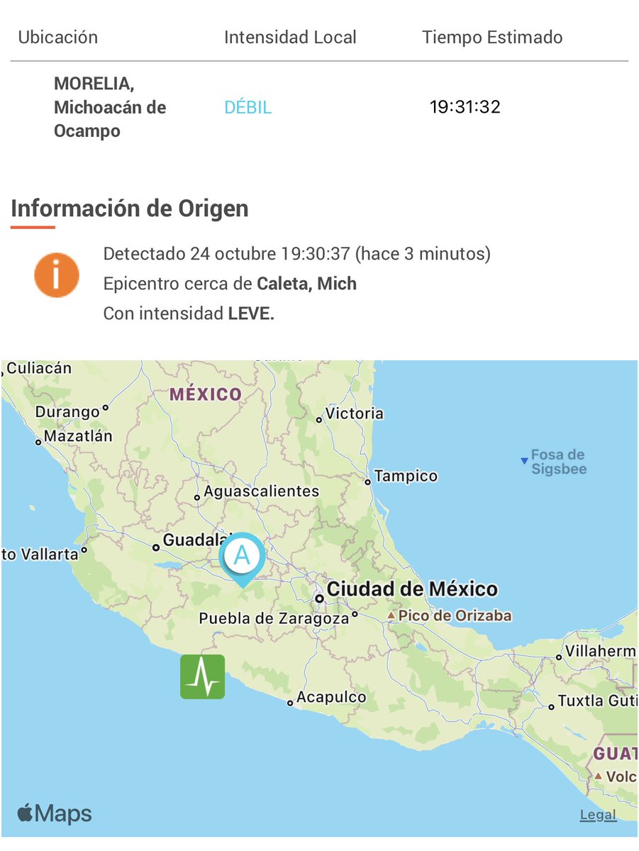 michoacan_es's tweet photo. #SismoEnDesarrollo #Sismo se activa alerta sismica, lo sintieron en Morelia ? https://t.co/GgQuqgZq6A