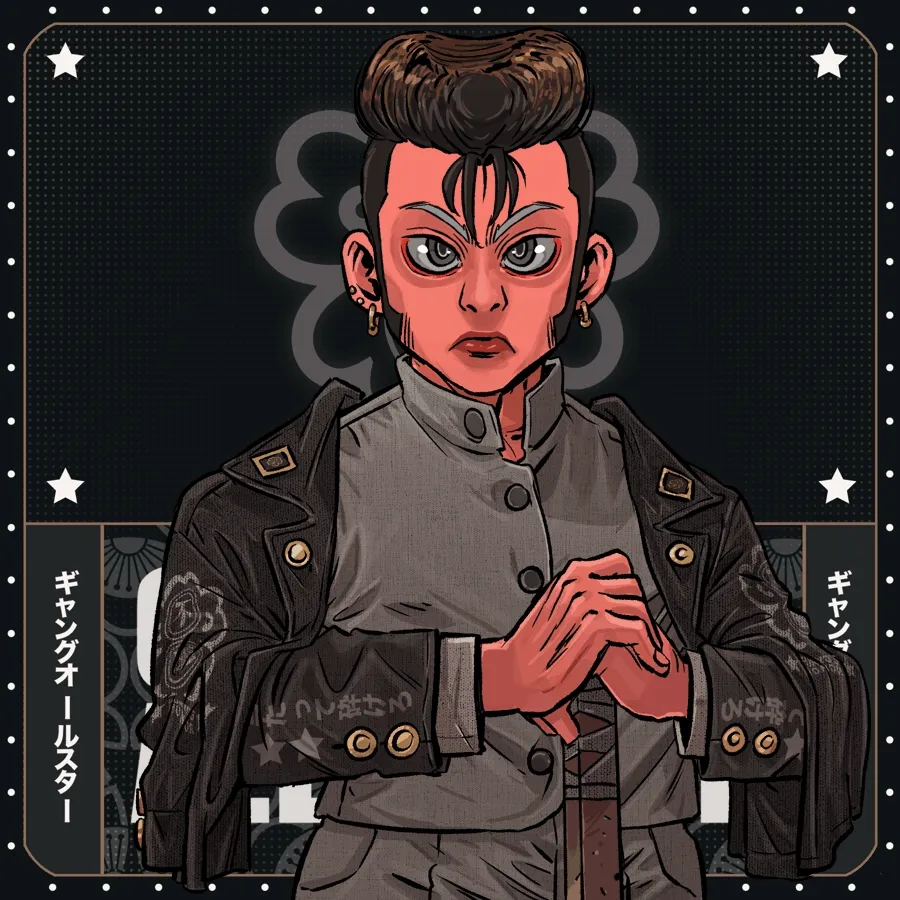 ELVIS CUT✅
WOODEN KATANA ✅
CERTIFIED YANKII ATTIRE ✅
FURYO'S HONOR ✅

Finally picked up the gang I always wanted. Infatuated by <a href="/aroundtheduang/">AROUNDTHEDUANG★</a> work and <a href="/gangsterallstar/">GANGSTER ALL ★ STAR ギャングオールスター</a> ! #GASEVO #GASisWATCHING #GASisHERE