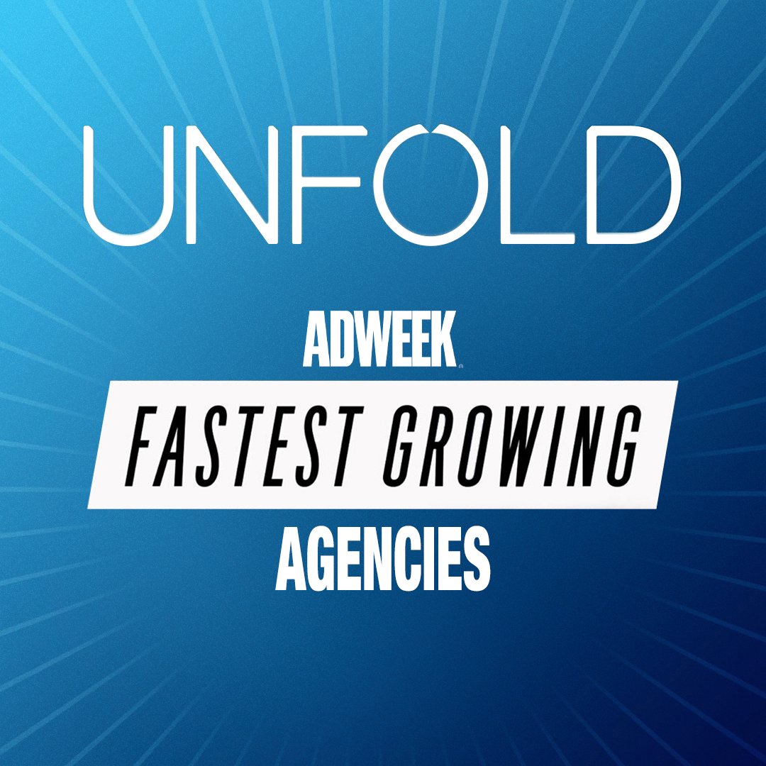 UNFOLDAGENCY's tweet photo. We’re proud to be named to @Adweek's list of fastest growing agencies. Thank you so much to our team and all of our amazing clients whom made this possible. At #26, we’re just getting started here! https://t.co/DYNHxq7WN6