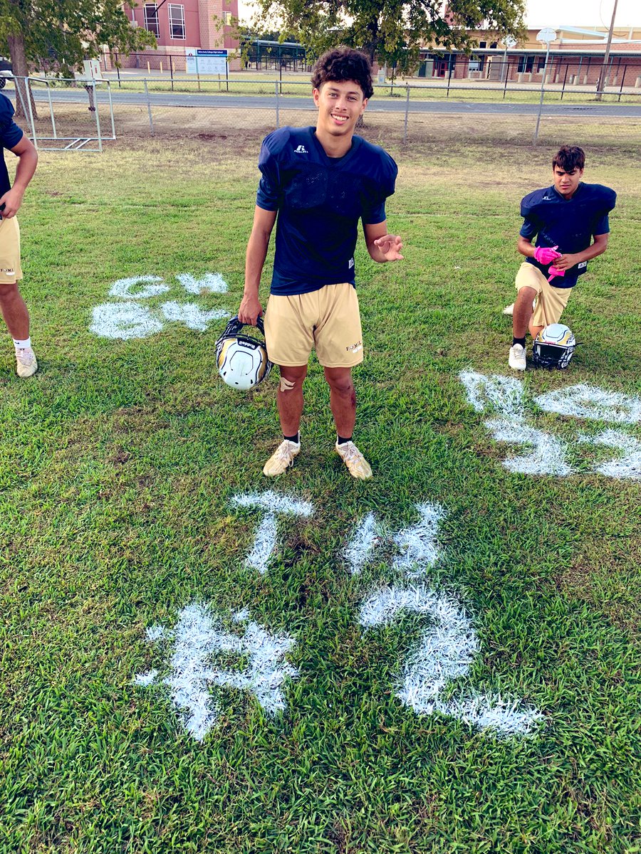 CoachSaxe's tweet photo. Last week of the regular season means, Senior Appreciation Week.

@Akins_Football 22 Seniors “left their mark” today! 

Going to miss this group, they are destined to do great things. 

Final game this Thursday vs. Johnson!
#WingsUp @AkinsAISD @akinsathletics @AISDAthletics https://t.co/21iBTOIcnr