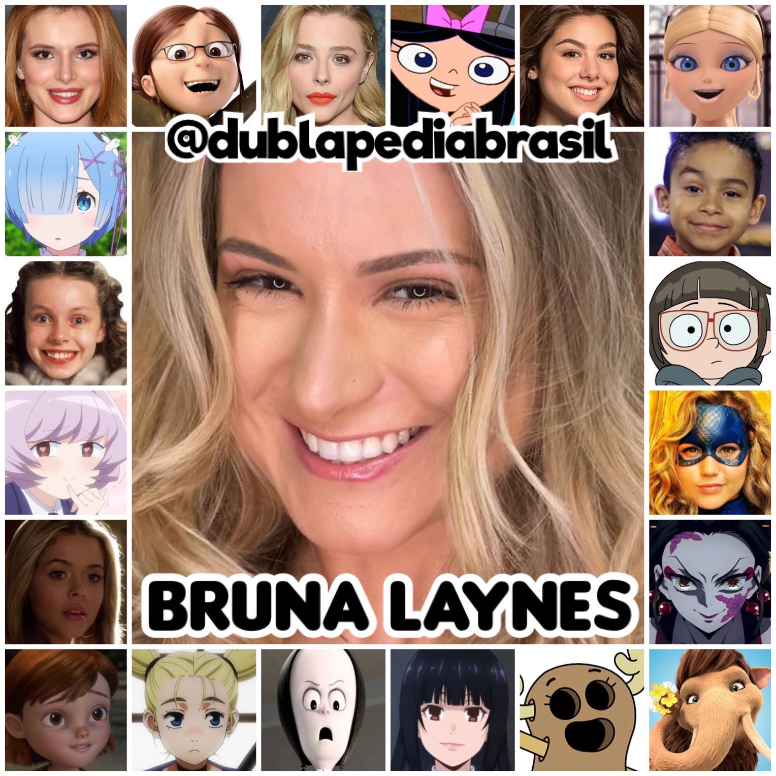 Perfil: Bruna Laynes  DB - Dublagem Brasileira