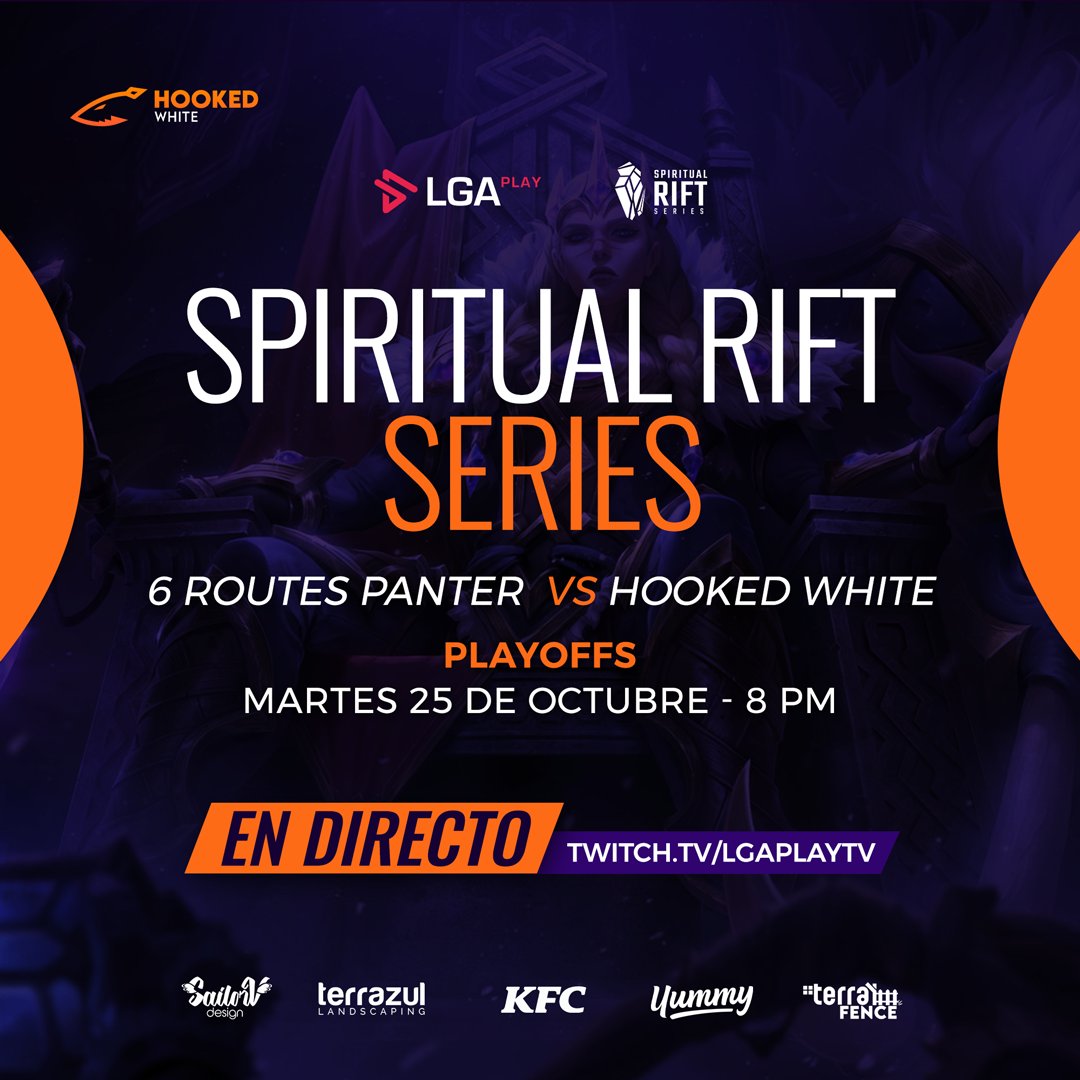 Hookedteams's tweet photo. 📢 Mañana ‼️
Empezaron los #Playoff #SRS de @LGAplay
🗓️ Martes 25/10
🆚@6RGaming - 8 pm Ve
🥊 Bo3
Todas las partidas serán trasmitidas.
#GoHooked #esports #lol #LeagueOfLegends https://t.co/VMUEcT2gmY