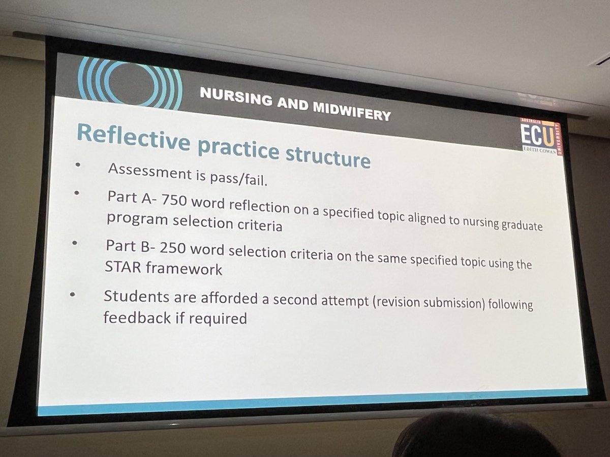 Olivia Gallagher and Fiona Foxall talk on Developing employability through professional reflection.

They mention that students can be confronted by their reflections, 
#ACEN2022