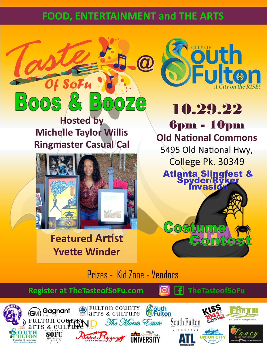 Exhibiting this weekend! #southfulton #art #oldnationalcommons #tasteofsofu #yvettewinderstudios