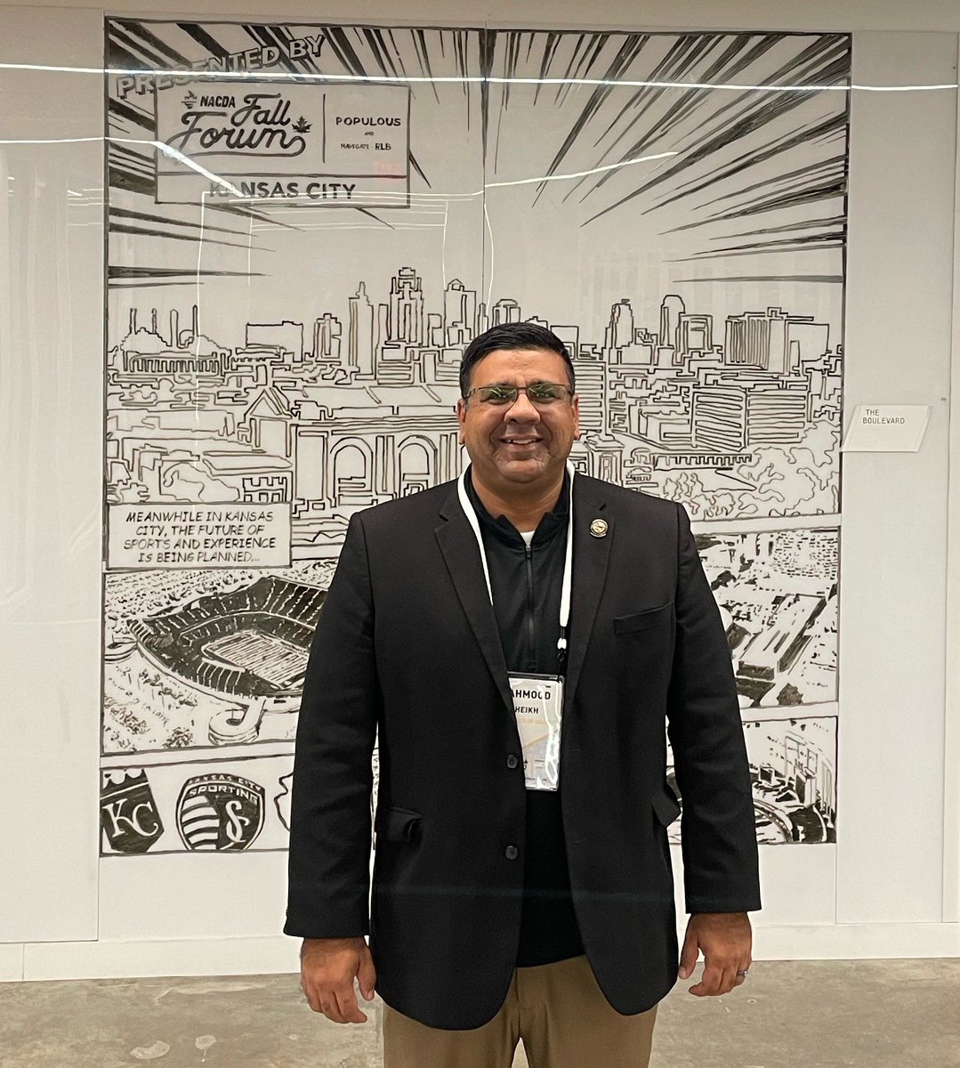 YouKnowMahmood's tweet photo. Awesome day at @NACDA #FallForum22 in Kansas City. Thank you @Populous for the evening hospitality.
#professionaldevelopment #alwayslearning #networking https://t.co/hbWWJPU00g