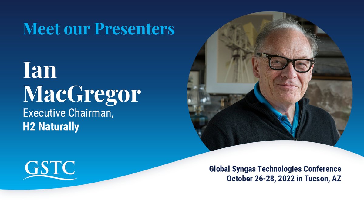 Global_Syngas's tweet photo. ONE MORE DAY before we convene in Tucson! Ian MacGregor of H2 naturally is among the many presenters who will be at this year's conference. Be sure not to miss his Friday session on practical air capture with #hydrogen and #CCS. https://t.co/V5tuWIbPgC