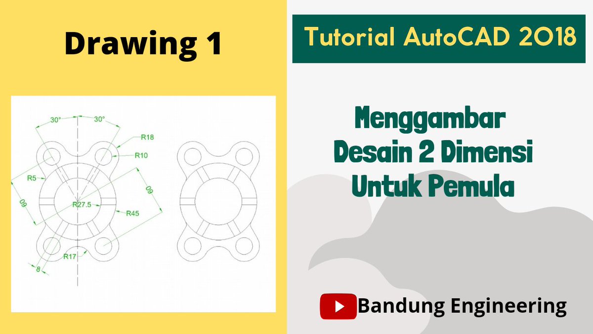 teknik_bandung's tweet image. Berikut video lengkapnya silakan klik link berikut ini youtu.be/yVBragNbn6M
#CAD2dimensi #AutoCAD2018 #CADtutorial #drafter #engineeringdrawing