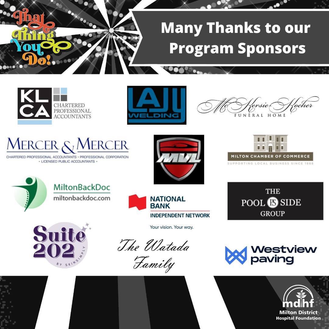 MDH_Foundation's tweet photo. We are so grateful for the community support we have received for this Saturday's Gift of Health Gala! Thank you to the below Program Sponsors! You are amazing! #mdhf #mdhfgala #ThatThingYouDo https://t.co/ZrJ6g1eDeb