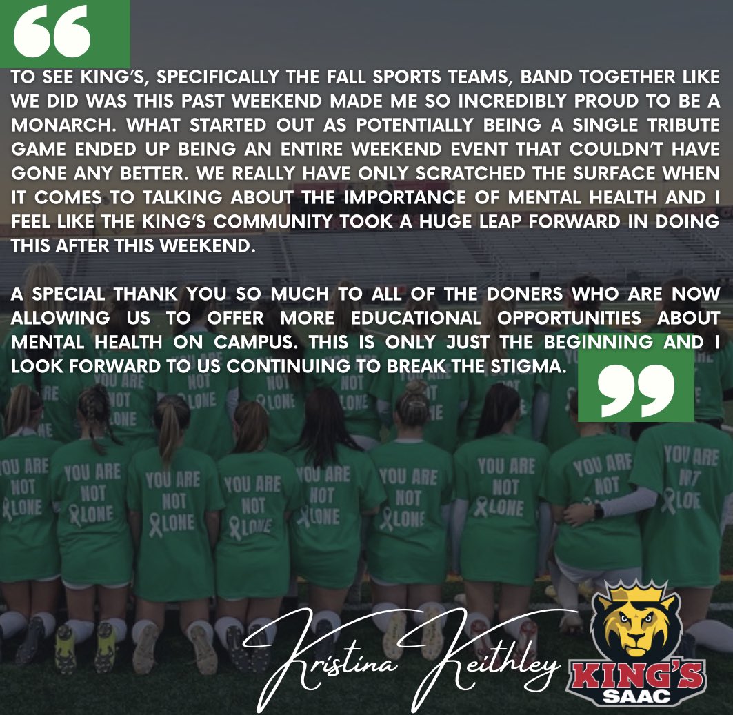 King's College SAAC tweet media