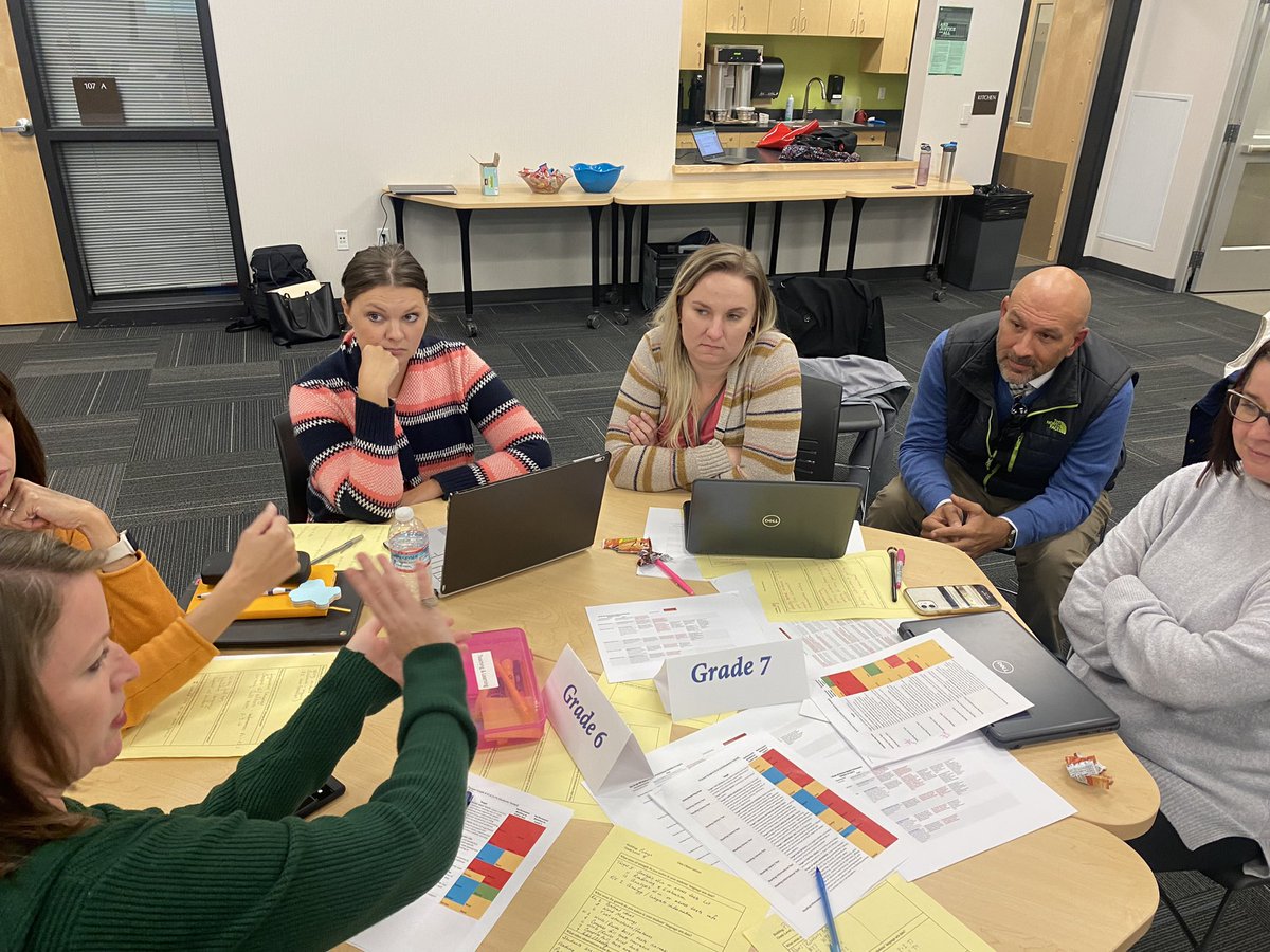 #GMS@Troopers WWPS ELA teachers looking at data &amp; discussing which standards are essentials for kids