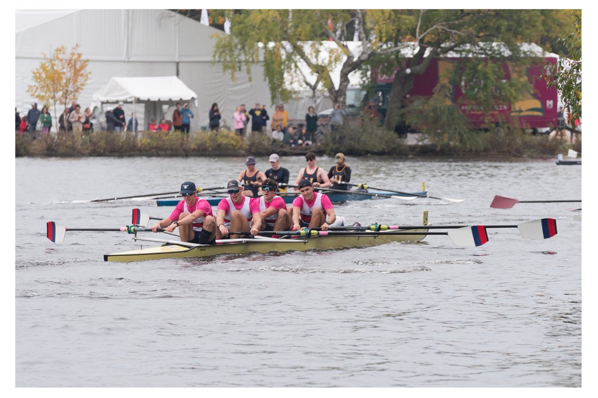 BelmontHill's tweet photo. BH represented in the youth 4+, 8+, &amp; U17 at the Head of the Charles. 👏4+ finished 10th-out of 90! Students wore BH ThinkPink shirts for Breast Cancer Awareness Month 💗. T. Danahy ‘26 coxed Ukraine’s 🇺🇦 4+ (9th place)👏 #playingforpink @Runway4Recovery https://t.co/6c0ob7Hdlc
