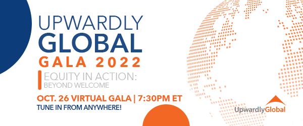 UpwardlyGlobal's tweet photo. Only two days left until our 2022 virtual Gala! If you couldn't make it to our in-person Gala, the virtual Gala showcases all the same speakers! And the best part is... the tickets are free!
RSVP here: https://t.co/QAV5Mm5hNX
#EquityinAction #BeyondWelcome #UpgloGala2022 https://t.co/bhKmVu7v5h