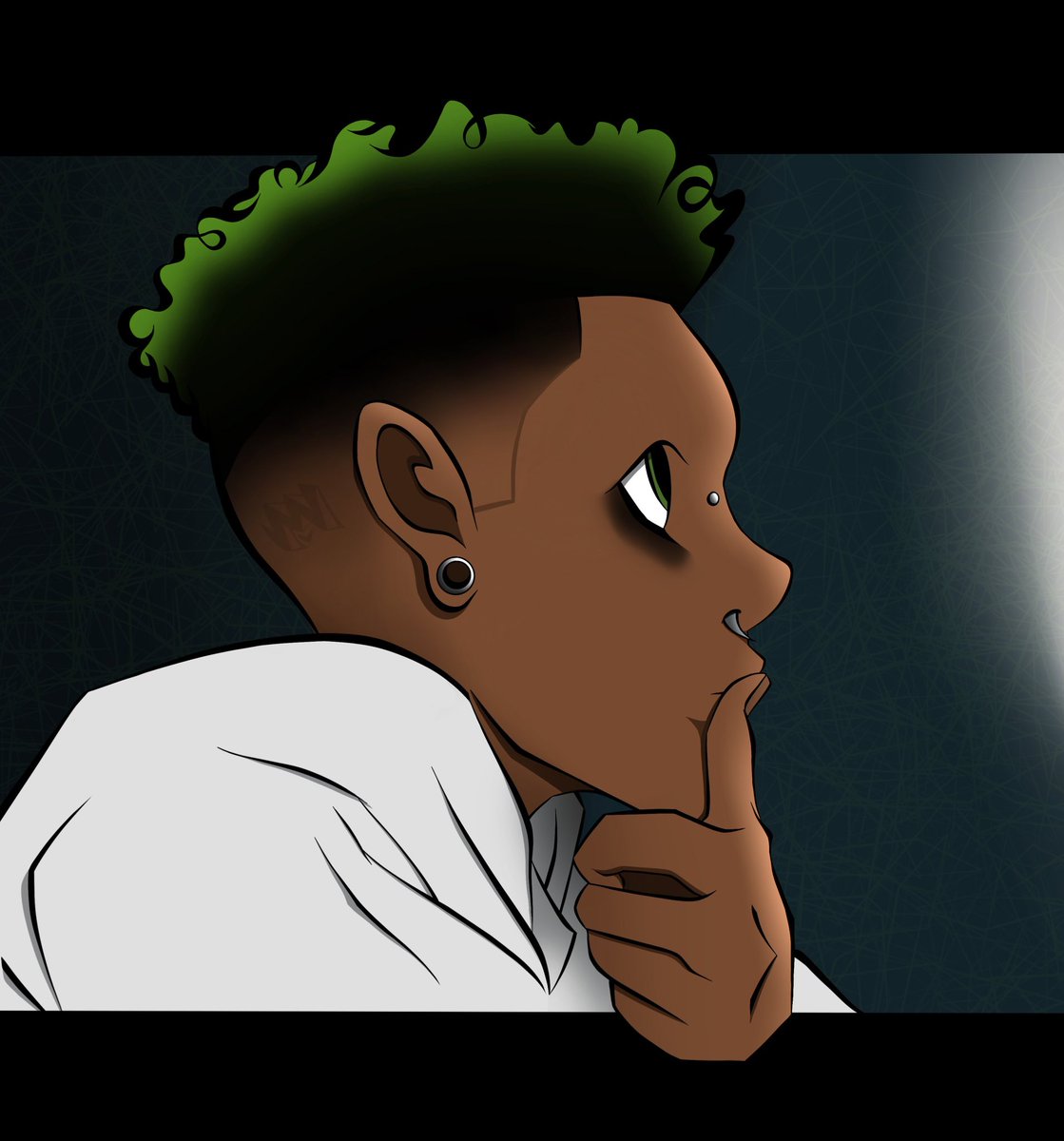 meztermind's tweet image. [#Blacktober - 24 || 𝓣𝓻𝓲𝓬𝓴]
L from Death Note