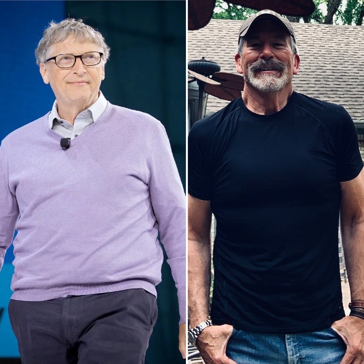 SimmonsBart's tweet photo. Both men are the same age (67 years old).
They approach health in two very different ways. https://t.co/QANT0KWNwk