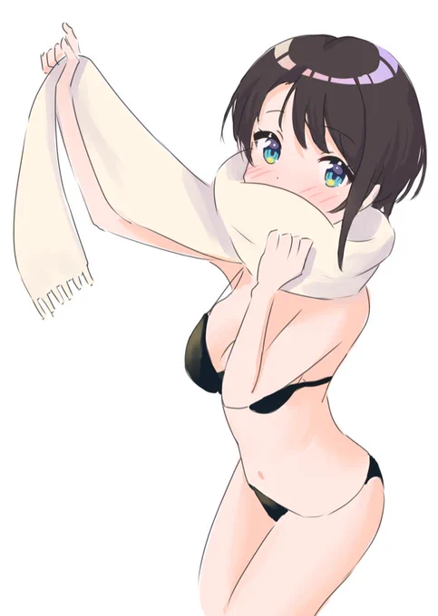 寒くなってきたからね、ちゃんとマフラー巻いて暖かくしないと。 