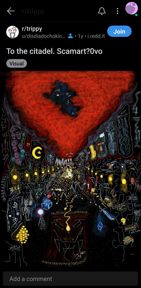 Scamart's tweet photo. Scamart on reddit .. 1 yr ago https://t.co/C8XI0NKHZm