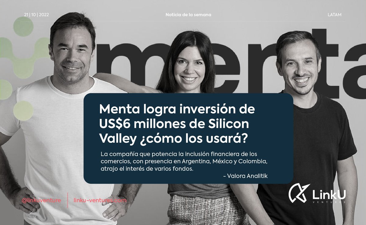 En un contexto considerado complejo para la economía, las startups colombianas siguen dando de qué hablar en el mundo del venture capital. Menta y su equipo de trabajo lograron captar la atención de algunos de los VC más importantes de Silicon Valley

cutt.ly/bB4csYL