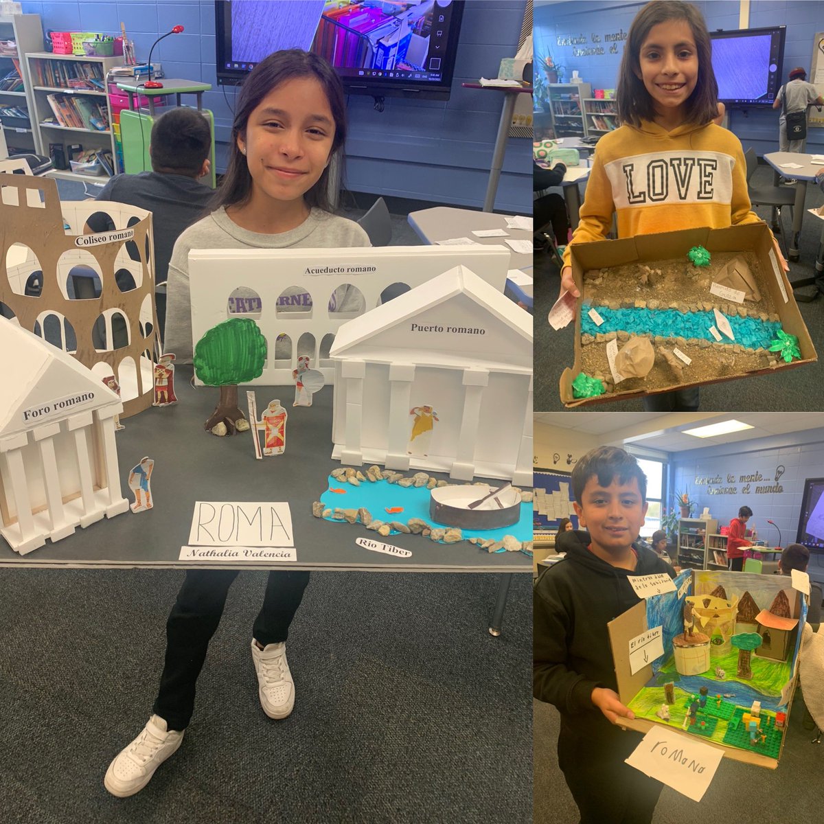warnermactoros's tweet photo. Getting creative with ancient civilizations! Our sixth graders knocked our socks off with these projects depicting the most influential elements of geography of our ancient civilizations. #sisepuede #somosmac https://t.co/lxkJBztw5S