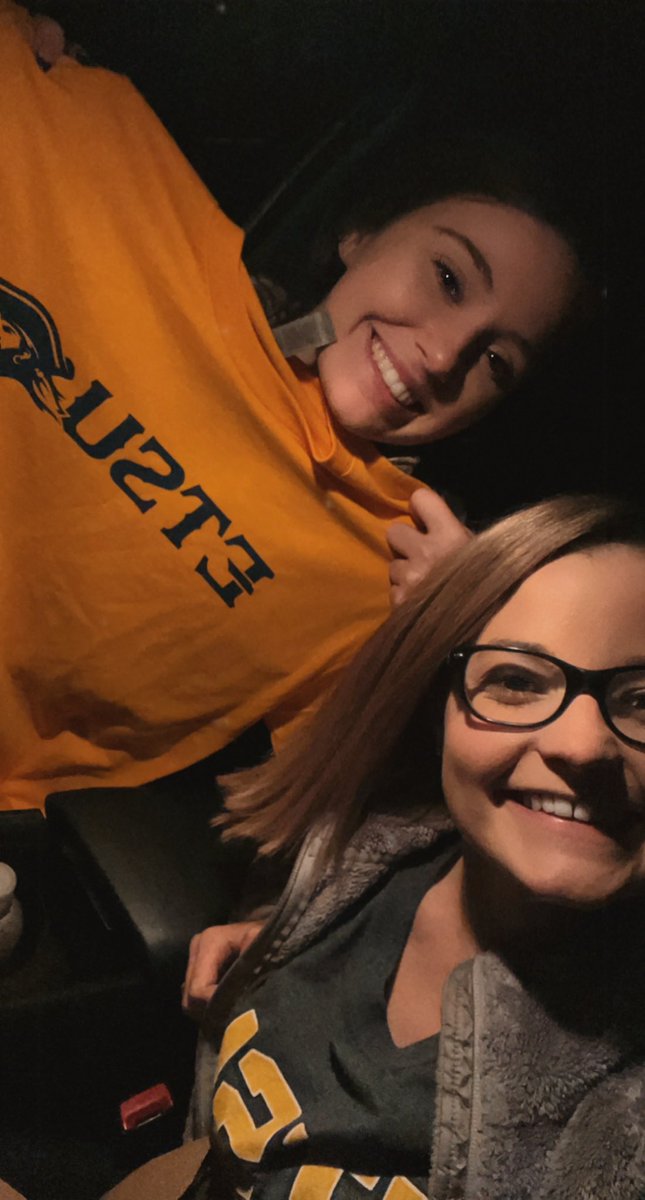 janstork9's tweet photo. Shoutout to @Sarah14Renea! Kristen will be a transfer student and had no ETSU gear and now she does! #greatthrow #thankyou https://t.co/rv5S7e52eC