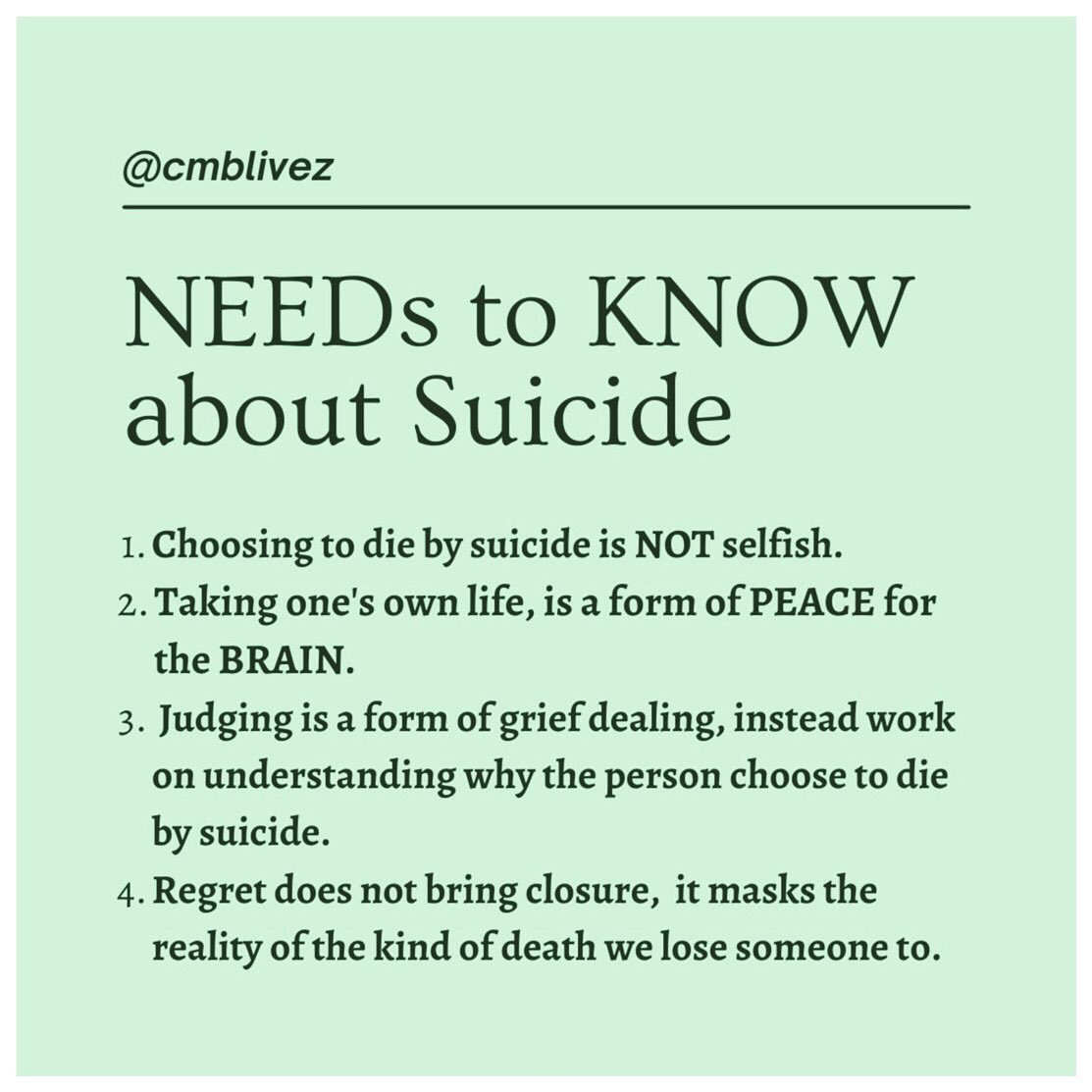 cmblivez's tweet photo. #SuicideAwareness https://t.co/zTnfoh2bBe