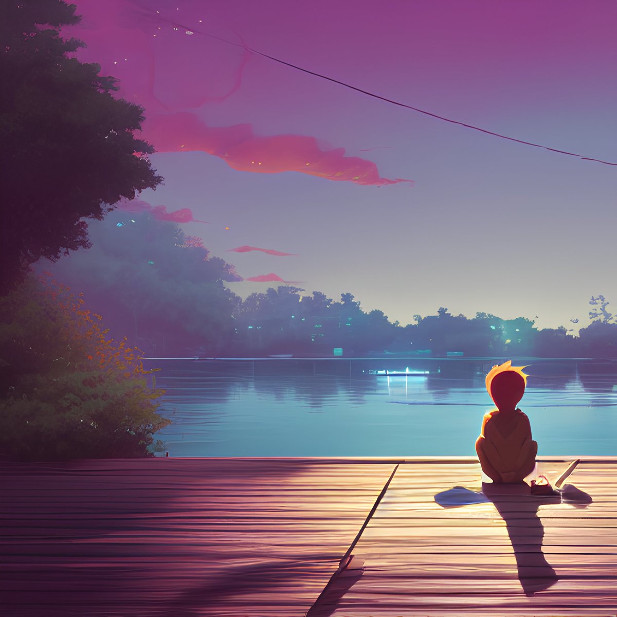 Sitting on the dock of the bay #stablediffusion #AIart