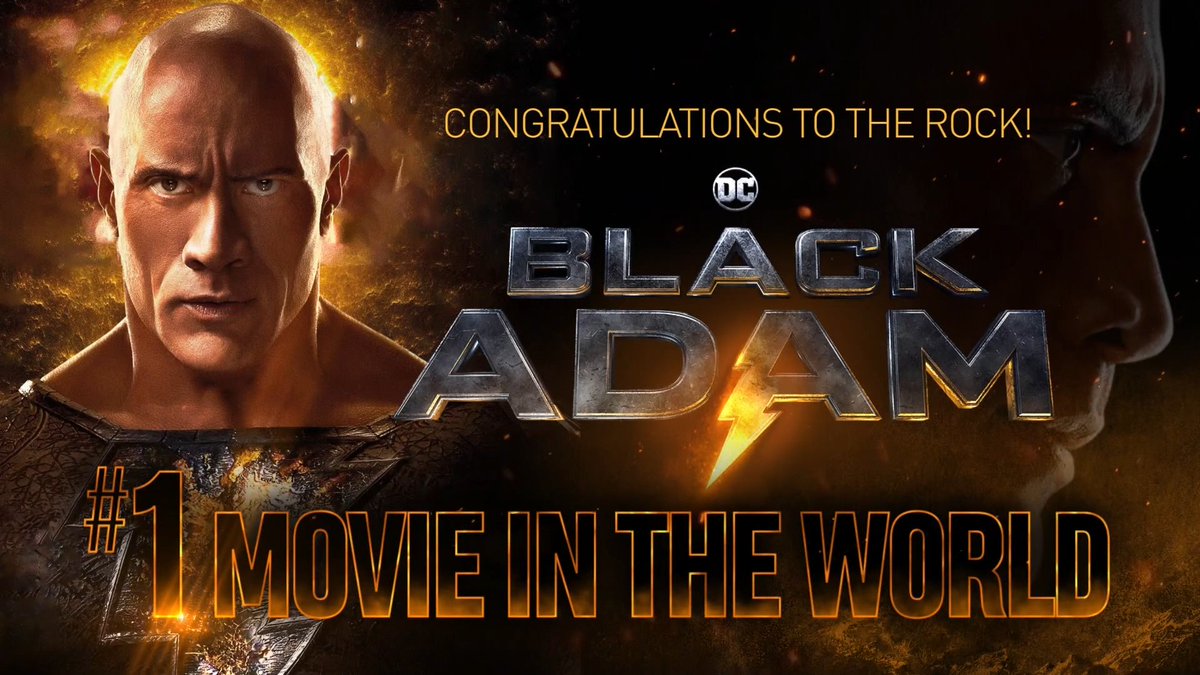 Bringing the drive and the power to the box office ... congratulations to @TheRock on crushing it once again! 💪 @blackadammovie