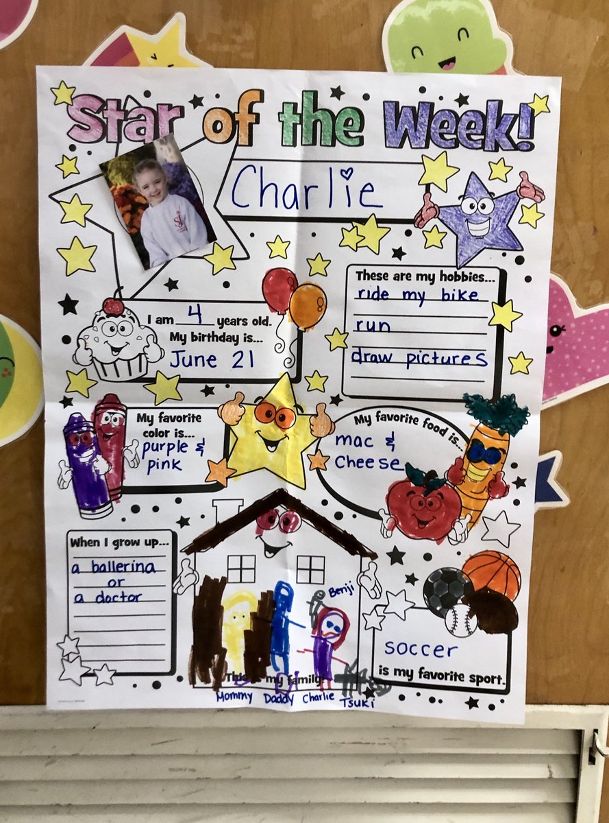 My girl was star student of the week!!! This mama is PROUD!!! ⭐️ (and glad she changed her future profession from fire hydrant to doctor) #IYKYK