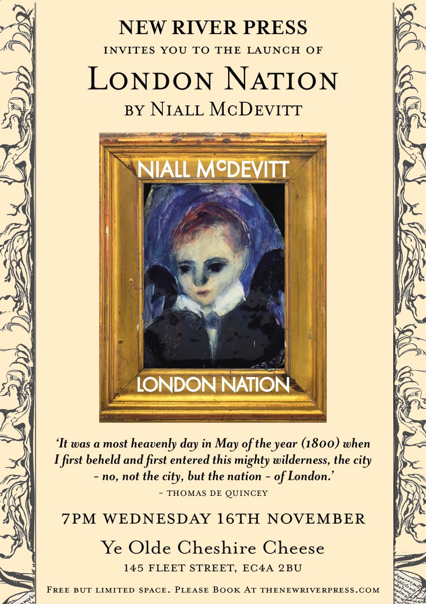 NIALL MCDEVITT'S LONDON NATION LONDON LAUNCH 16TH NOVEMBER AT YE OLDE CHESHIRE CHEESE mailchi.mp/a6ff79b57a4b/r…