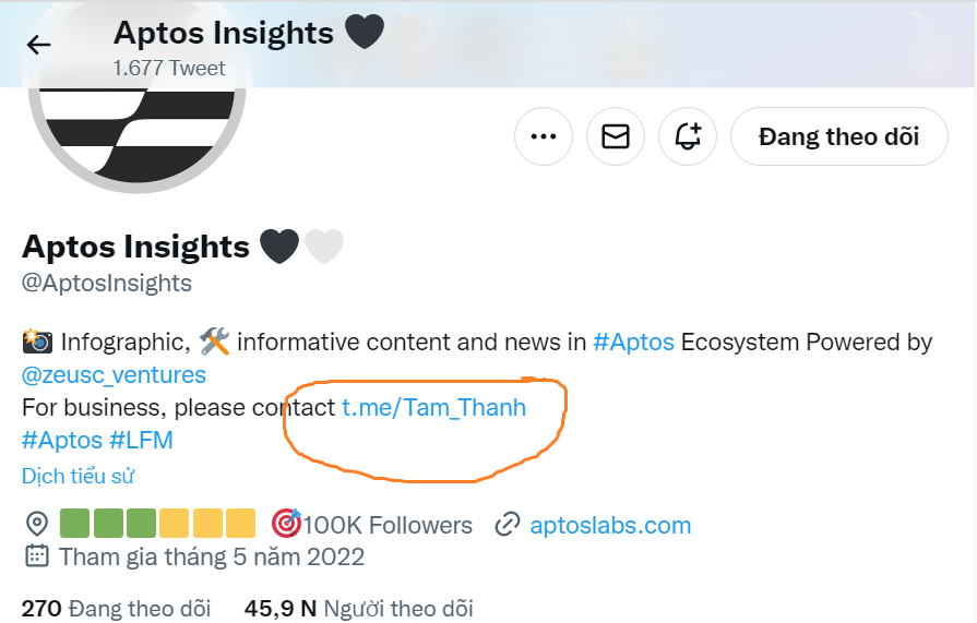 MartinHo99999's tweet photo. #Atodex: 

1/ Partner của dự án đa phần là Aptos Insights hay 1 số Twitter Aptos không thực sự chính thống từ Aptos.

2/ Partners Aptos Insights này ở contact dẫn link tới 1 Ventures VN vs Contact Business VN tên là Thành Tâm.
👇 https://t.co/ifrp7cpQSV