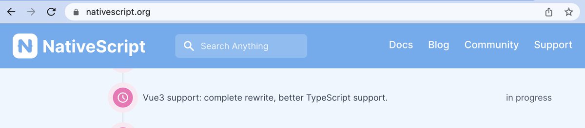 digitalix's tweet image. Vue 3 with TypeScript support in NativeScript is in progress on the roadmap. Oh yeah! #nativescript #vue #typescript