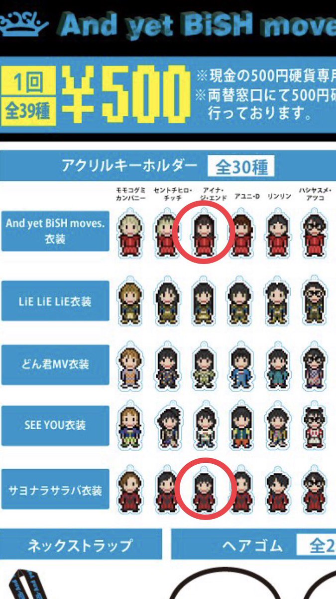 大人気新品 BiSH アクリルキーホルダー 小物・アクセサリー