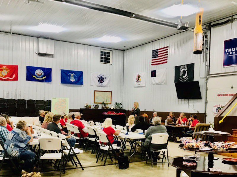 Thank you so much to the Central Illinois Republican Women for having me come and speak tonight! I am honored to stand with you as we fight to save our country.