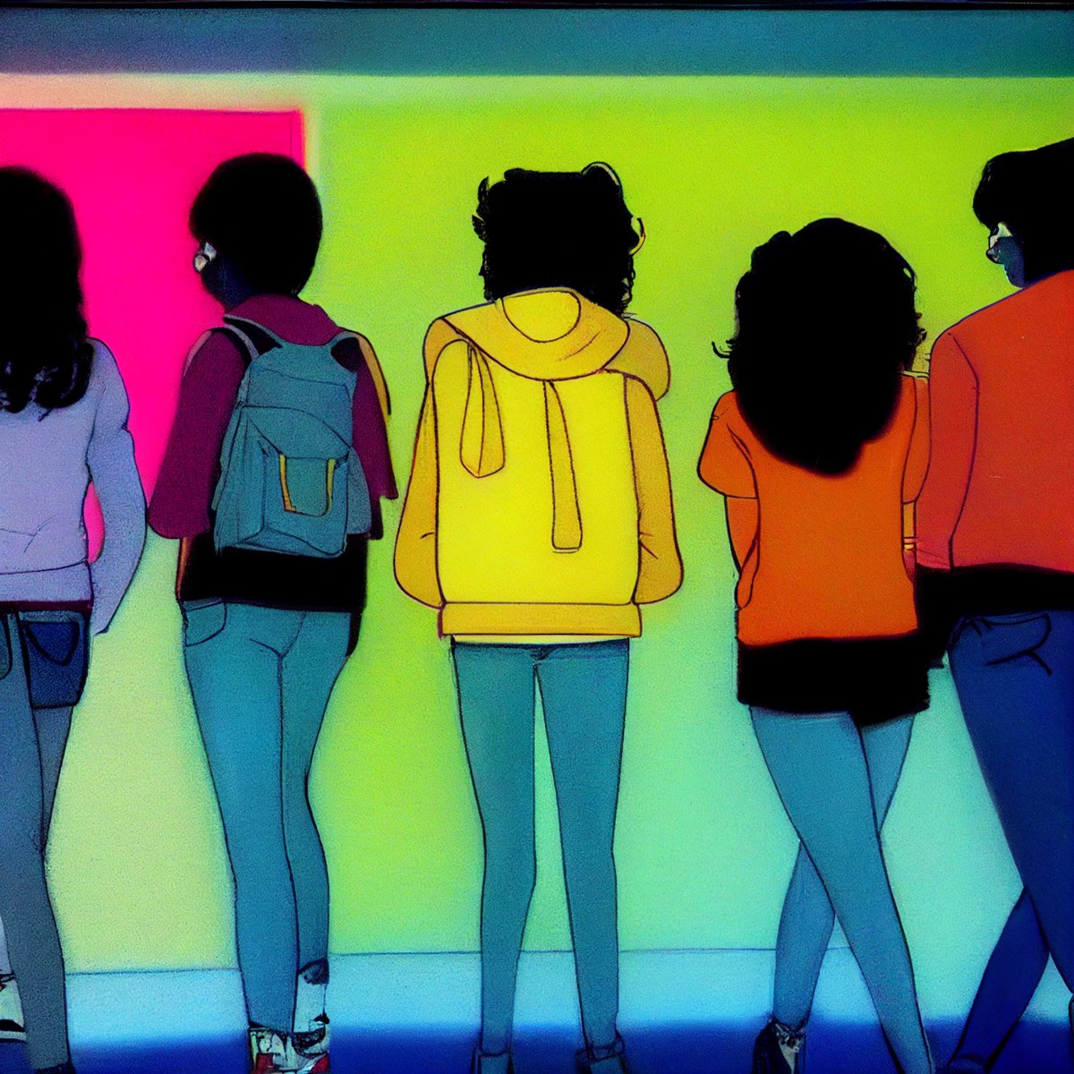 BeansOCool's tweet photo. The Time Of Our Lives

#1980s #midjourney #aiart #aiprompter #retro #retroart #nostaglia #teenagers #atthemall #neon #liquidmodern #liquidmodernity #hyperrealism #synthwaveart #synthwaveaesthetic #synthwavevibes #beansocool #1980snostalgia #nostalgic https://t.co/UpqtoIl38k