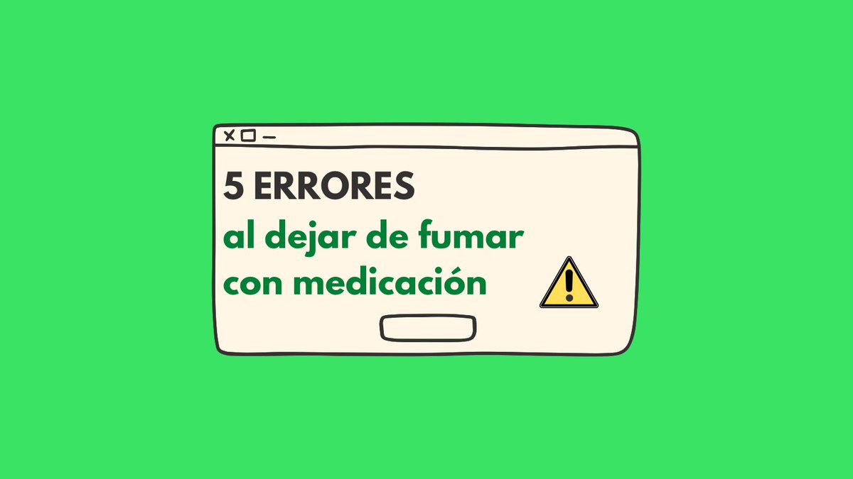 sg_dejardefumar's tweet photo. ¿Intentaste dejar de fumar con medicación y no pudiste? Por ahí fue porque cometiste alguno de estos clásicos 5 errores! Te cuento cuáles son para que los tengas en cuenta para el próximo intento! Y esperemos este, sea el definitivo! 🧵(1) #dejardefumar https://t.co/VUhLn1ByjP