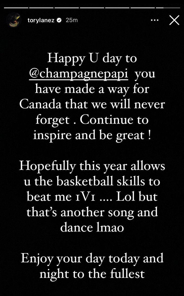 🚨 Tory Lanez with a message for Drake on IG just now: