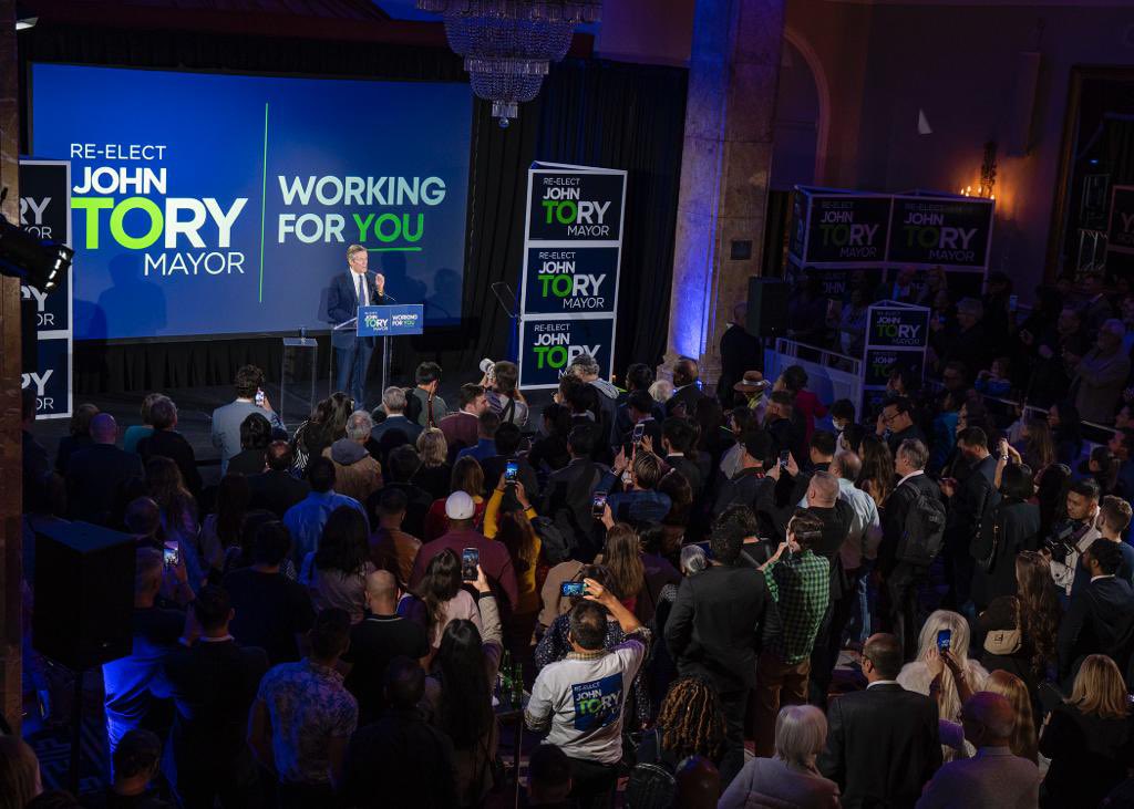 John Tory tweet media