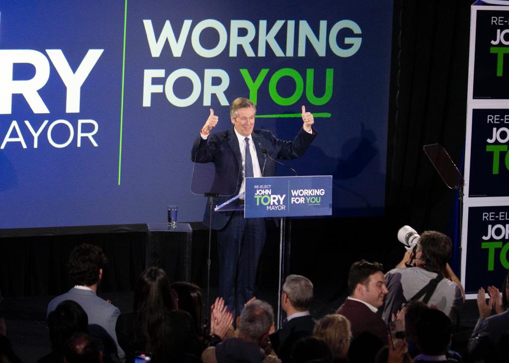 John Tory tweet media