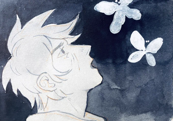 Getting out of my paralysed state and drawing new pages for "Fragments of Past" 