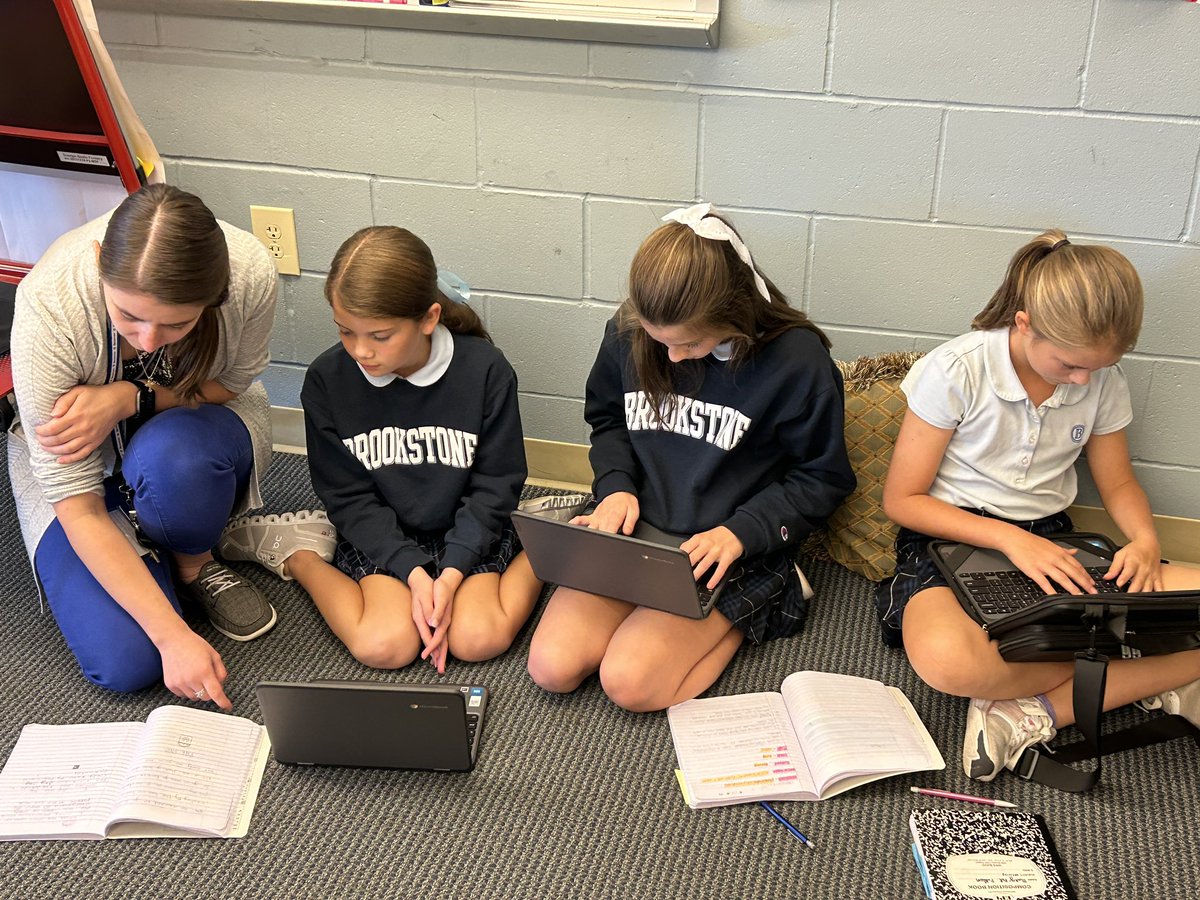 Lots of choice in this classroom! Choice of activity, independent work, and seating. #WhyBrookstone #BrookstoneIS