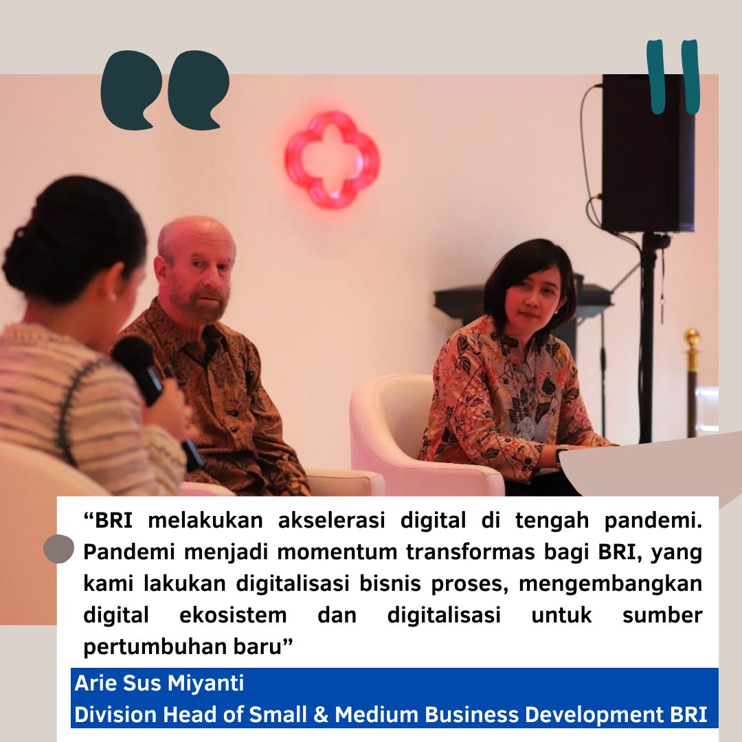AKHLAK_ID's tweet photo. Pandemi menjadi momentum transformas bagi BRI

#BRIBerdayakanUMKM
#BRIforG20 https://t.co/G6OEmE36IZ