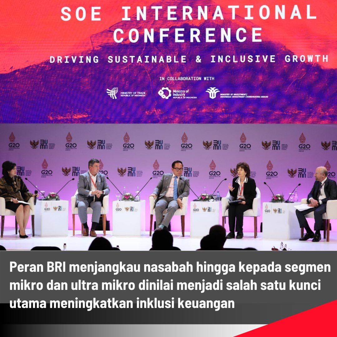 AKHLAK_ID's tweet photo. Ternyata ini kunci kesuksesan Inklusi keuangan dari sisi BRI

#BRIBerdayakanUMKM
#BRIforG20 https://t.co/aJSqz5hTAi