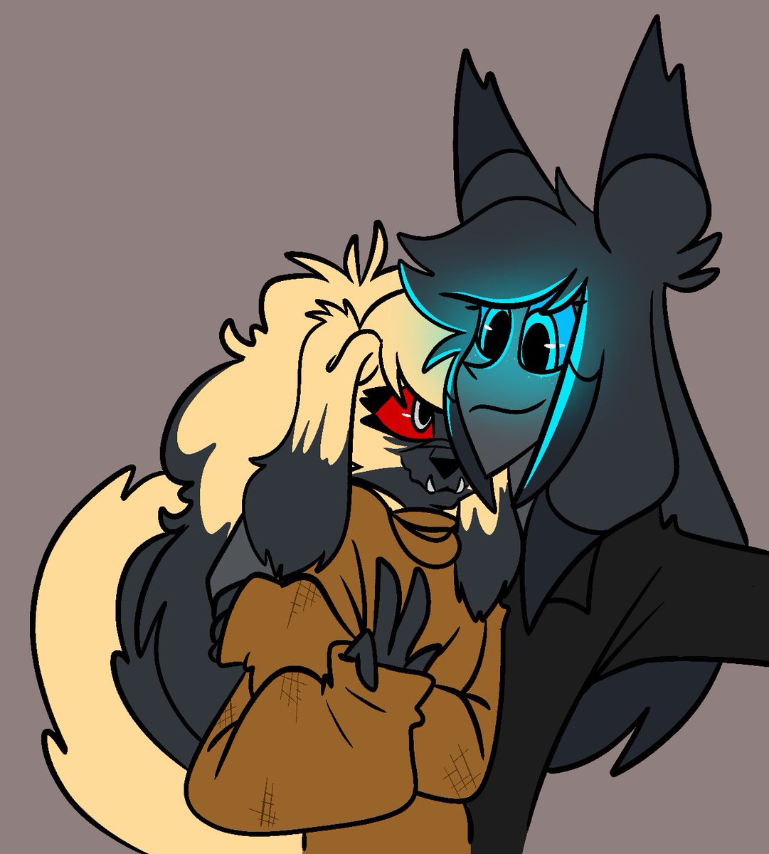 rickitywrxcked's tweet photo. #HazbinHotel #hazbinfanart #hazbinoc #alastor #astorthesasster #alastorsshadow #radiodemon #shadowofthehost #helluvaboss #HelluvaBossoc #hellhoundoc 
Astor and his emotional support hellhound Princess
Adoption day https://t.co/SHwyeHFUVG