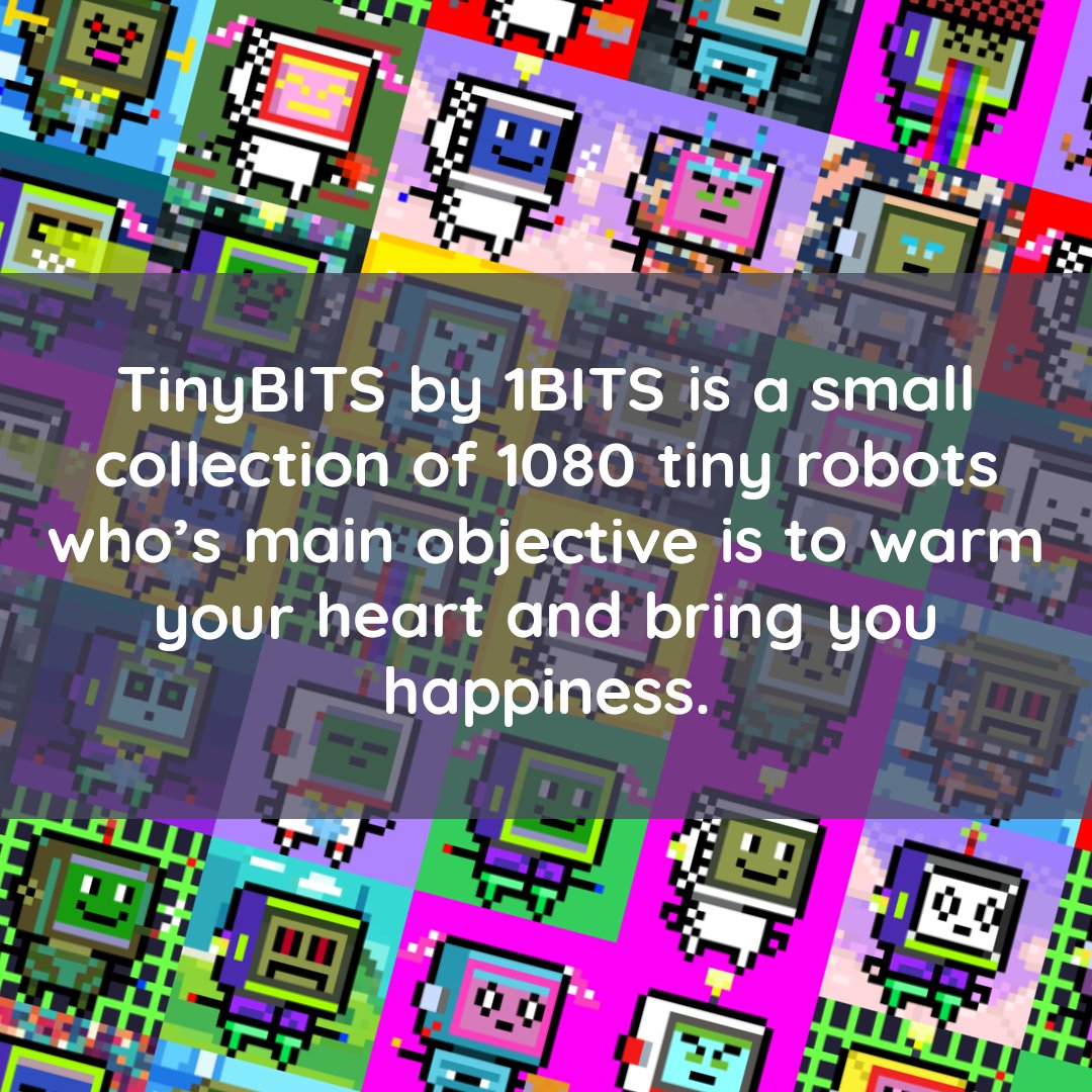 1BITSnft's tweet photo. Who's ready to take home a TinyBIT? 🤖🤖🤖 #1BITS https://t.co/naOgw3nWPl