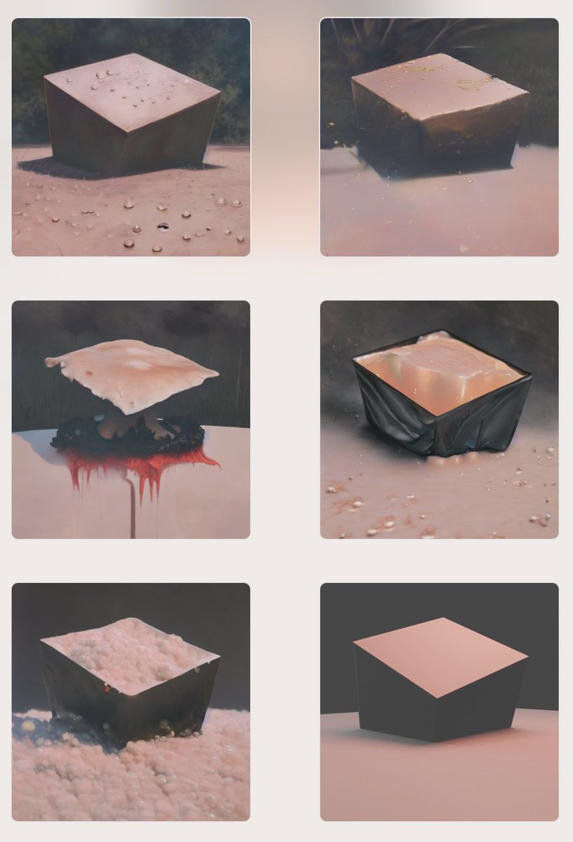 jimmygunawanapp's tweet photo. #b3d #SwiftDiffusion Staring at the default cube and making a poem for AI to dream. It’s metaphorical. https://t.co/EjQJ4YHrQr