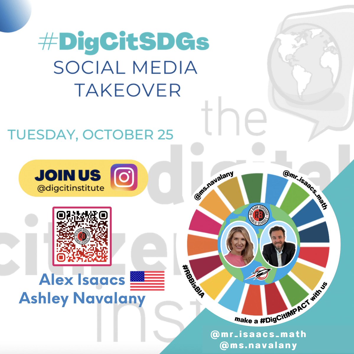 🚀 @rbmsROCKETS is taking over social media to build awareness in #DigCitSDGs! We challenge Ts & Ss to find relevant SDGs in their communities & develop ways of connecting w/others to make a difference! @digcitinstitute @MNavalany @CherylCuddihy @DreamBigRB @RedBankSup #RBBisBIA