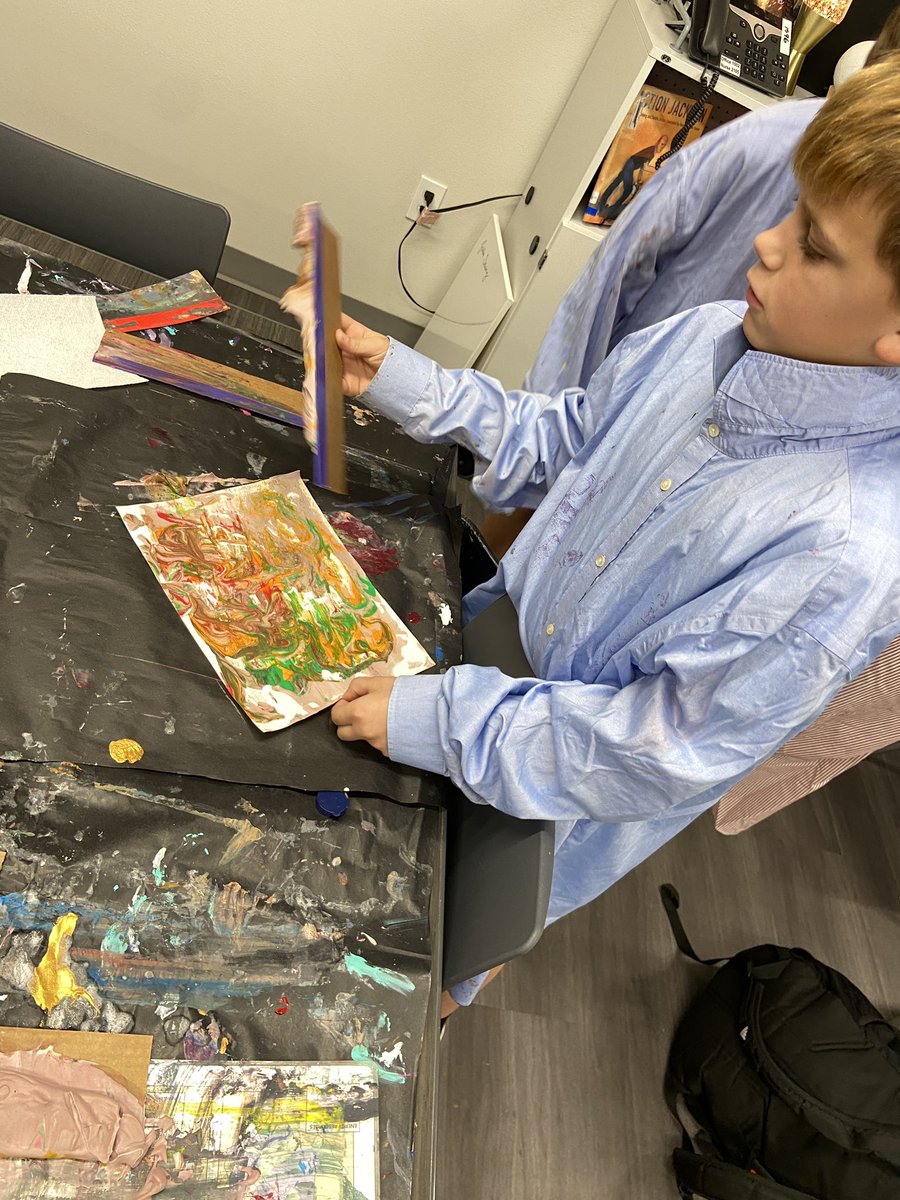 Art history is messy fun! <a href="/aledo_ms/">Aledo Middle School</a> #bethediffeence #GrowingGreatness