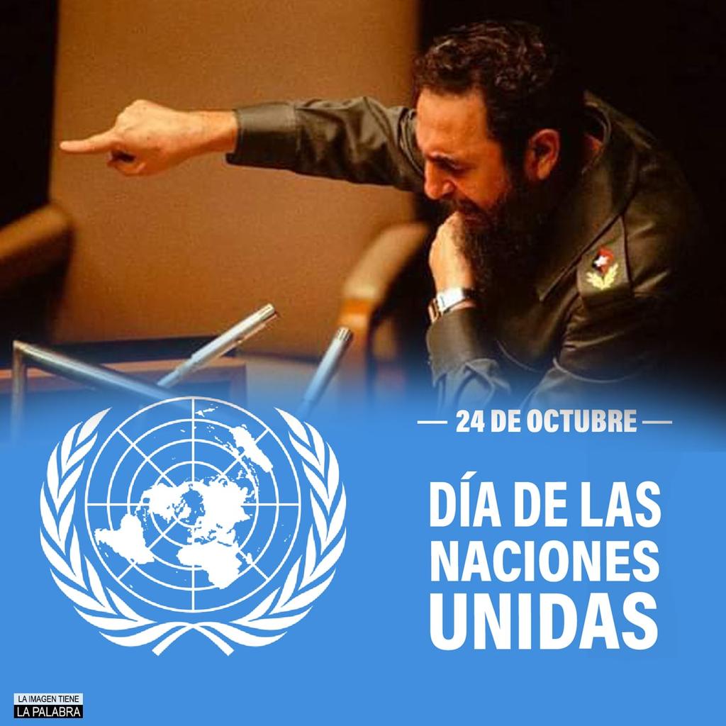 <a href="/DiazCanelB/">Miguel Díaz-Canel Bermúdez</a> <a href="/ONU_es/">Naciones Unidas</a> <a href="/ONU_Cuba/">ONU en Cuba</a> Muchas felicidades en este nuevo Aniversario #FidelPorSiempre #MejorSinBloqueo