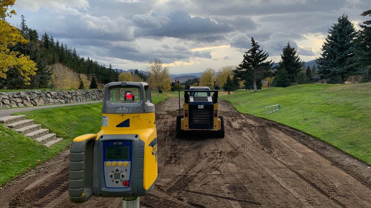 Demolition of bunkers on #7 completed today and managed to get started on laser grading tees at Shannon Lake Golf Club <a href="/tomosocanoso/">Tom Calder</a>