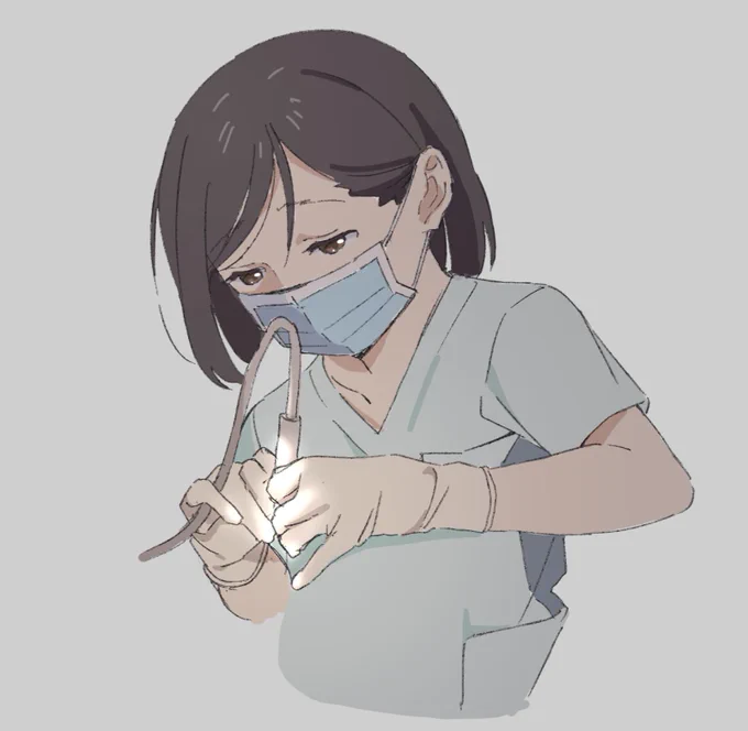 うちの歯科院のナースちゃん描いちゃった 